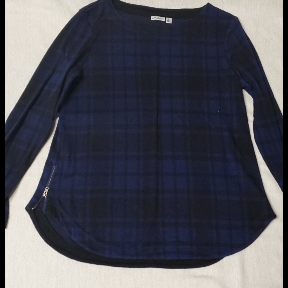 Croft & Barrow Plaid Top
